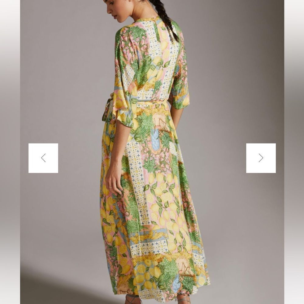 Anthropologie x Aldo Martins Lemon Kimono size All - Picture 4 of 6